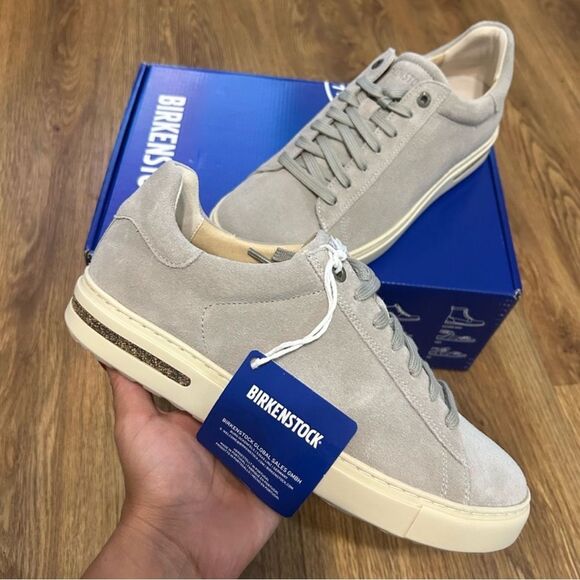 BIRKENSTOCK bend low gray suede lace up shoes sneakers women’s eur 39 new - Picture 8 of 8